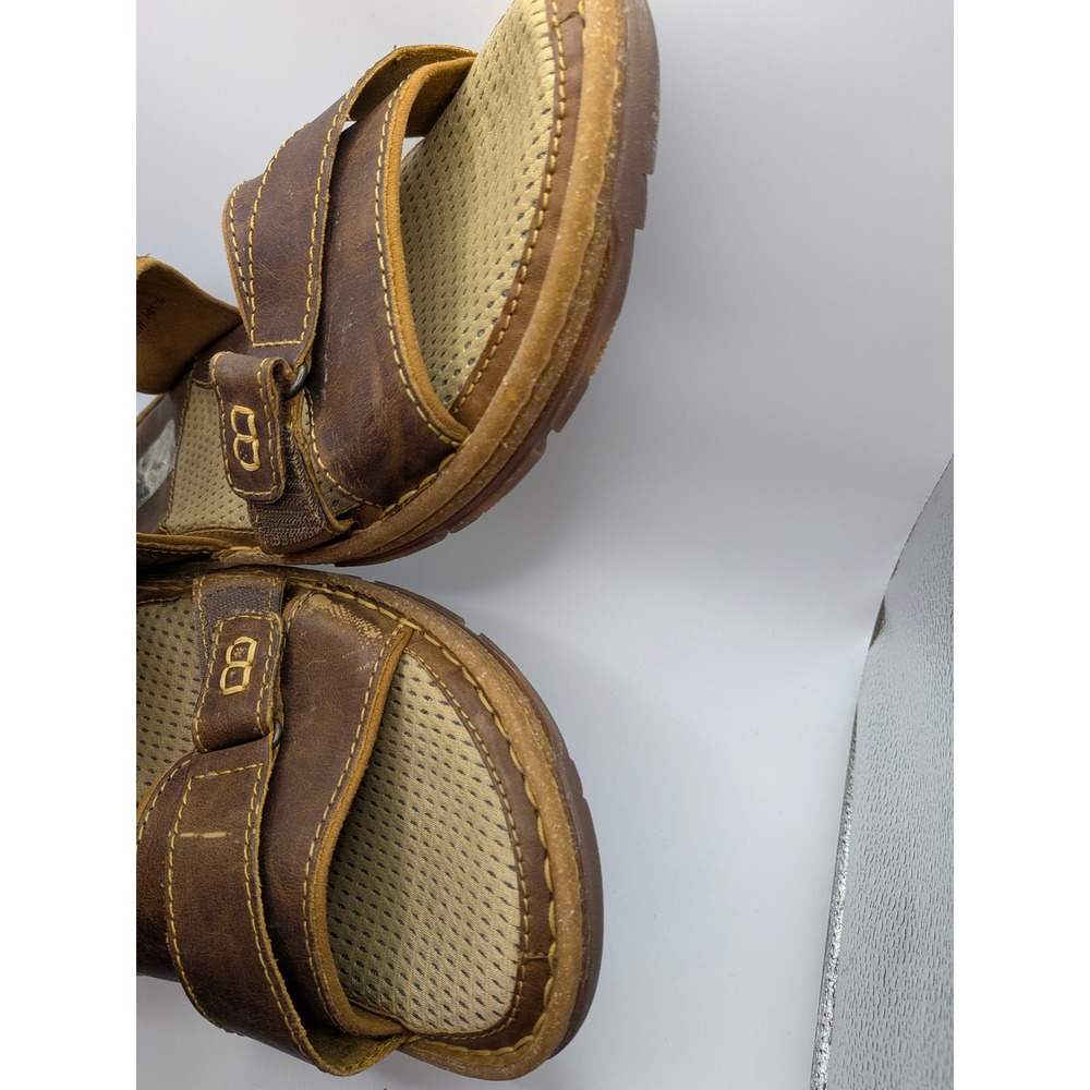Born Mens Brown‎ Leather Adjustable Strap Sport Jesus Sandals Size 14 47 - Picture 10 of 15
